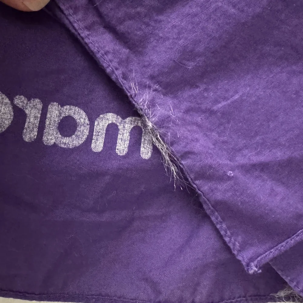 March of Dimes Bandana Lot 2 Purple March for Babies Logo Square Scarf 20x19